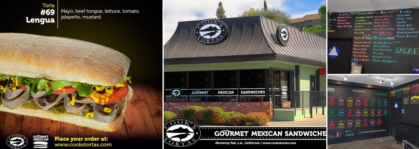 Cook's Tortas Menu