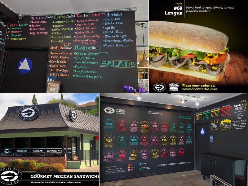 Cook's Tortas Menu
