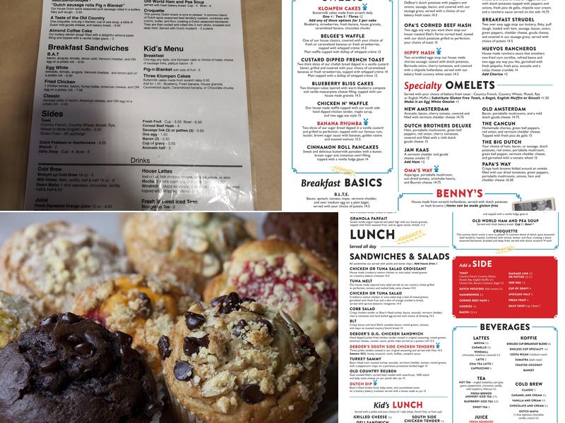 Deboer Bakkerij North Side Menu