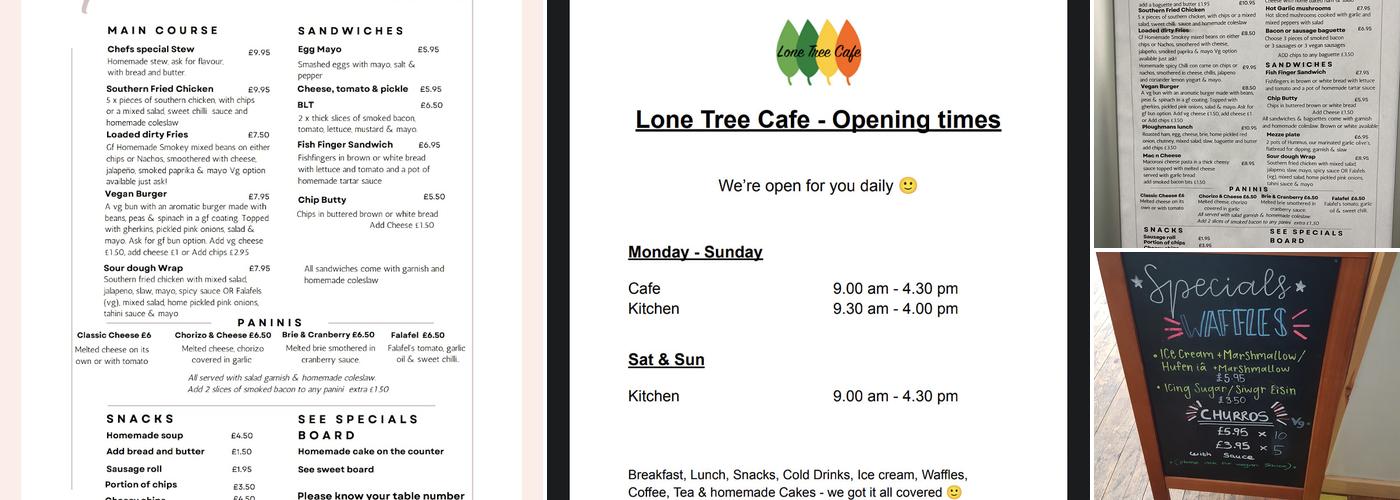 Lone Tree Cafe Menu