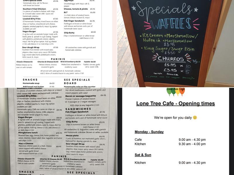 Lone Tree Cafe Menu