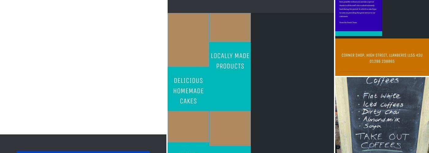 Pantri, Llanberis Menu