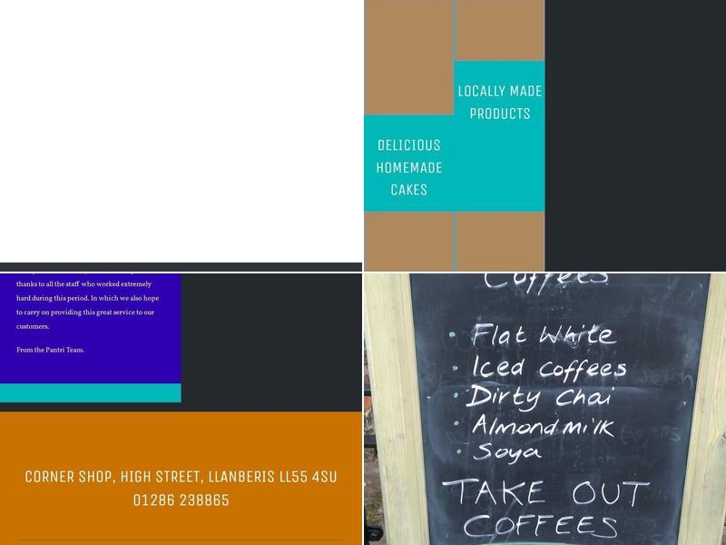 Pantri, Llanberis Menu