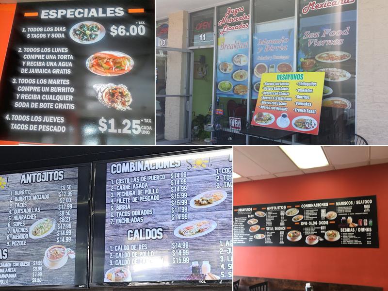 El Sol Restaurante Menu