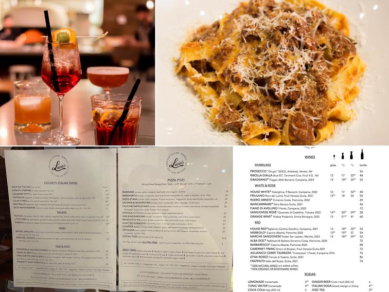 Lucia's Berkeley Menu