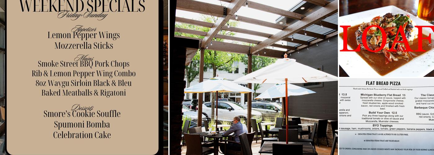 E.G. Nick's Downtown Plymouth Menu