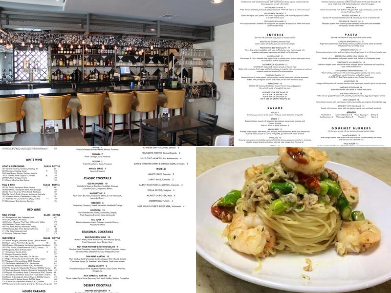 NICO & VALI Italian Eatery Menu