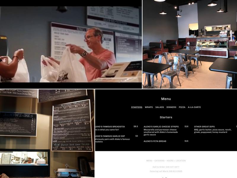 Aleko's Restaurant and Catering Menu