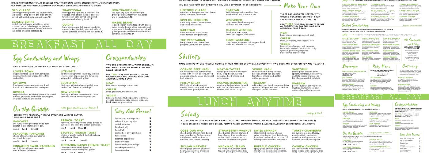 Crawford's Kitchen Menu