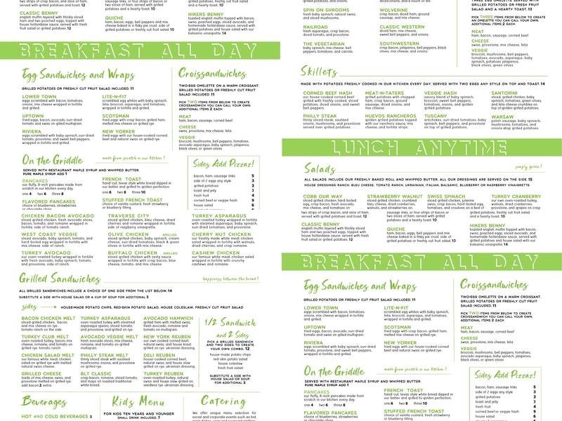 Crawford's Kitchen Menu