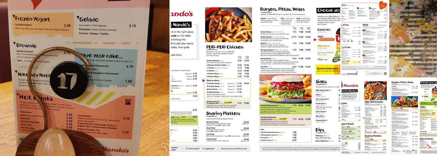 Nando's Wembley - High Road Menu