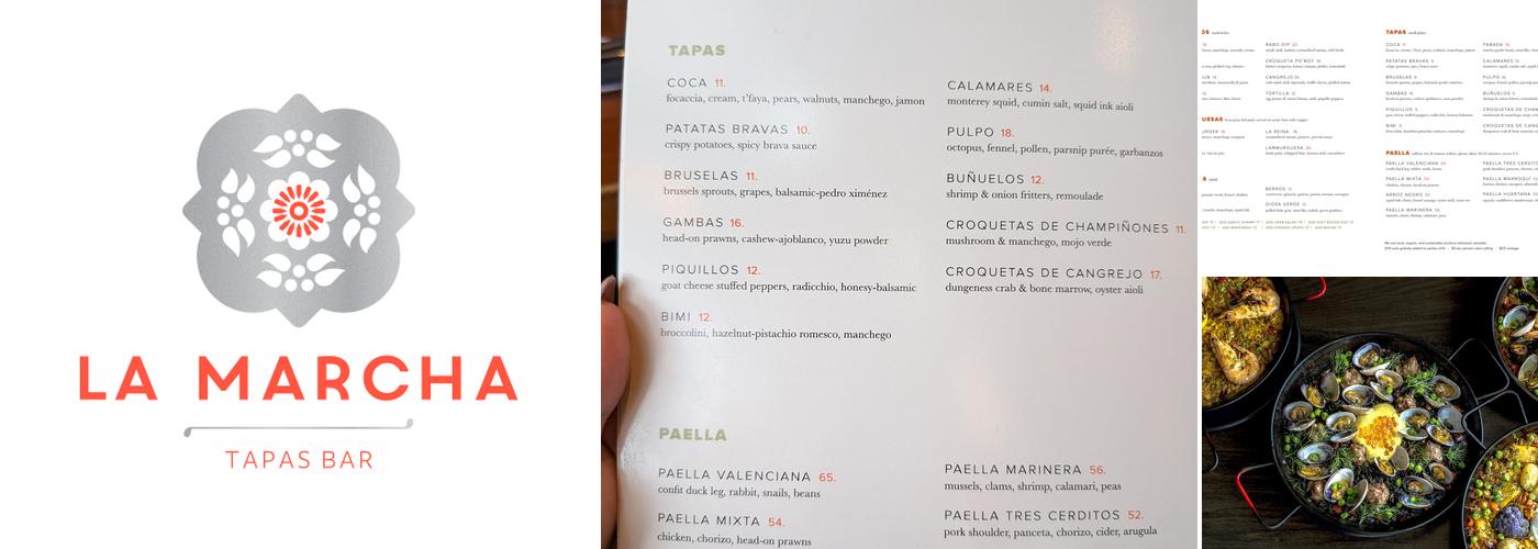 La Marcha Tapas Bar Menu