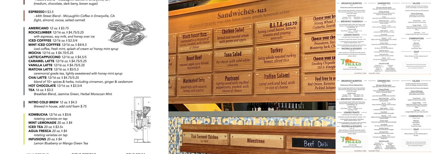Mezzo Menu