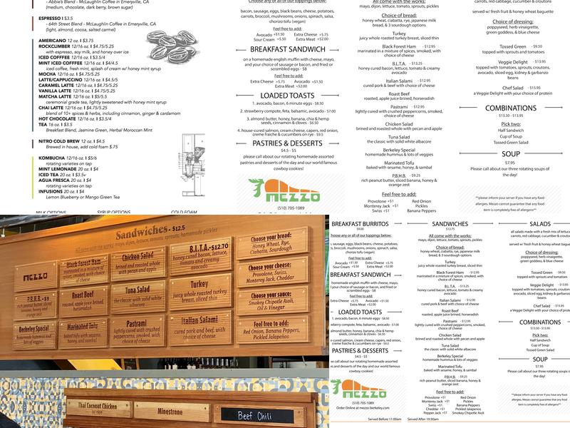Mezzo Menu
