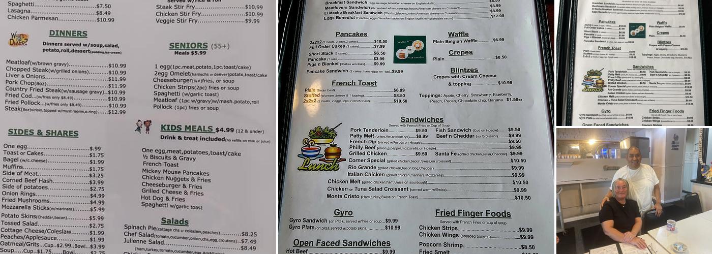 Around The Corner Menu