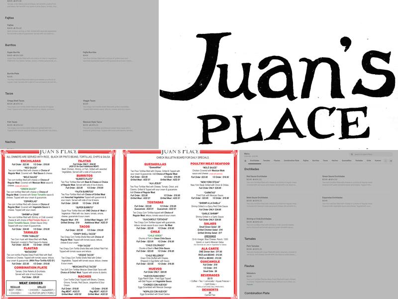 Juan's Place Menu