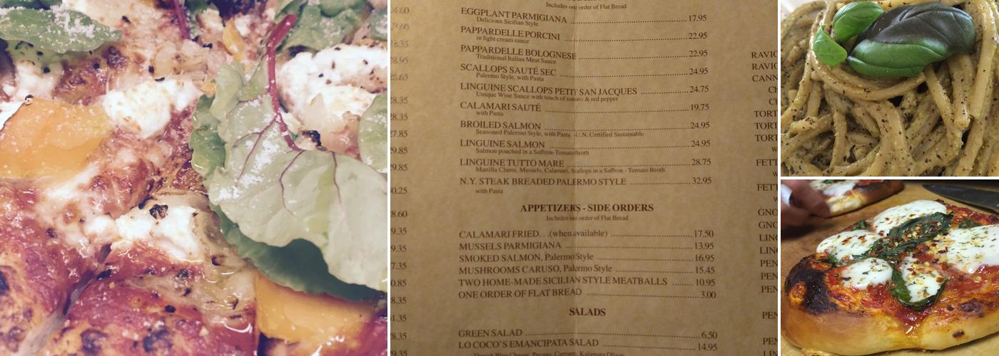 Lo Coco's Menu