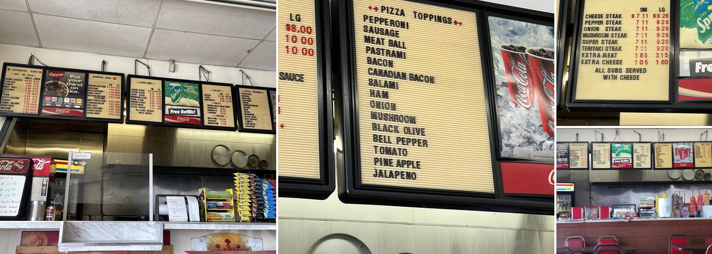 Pizza By Georgios Menu