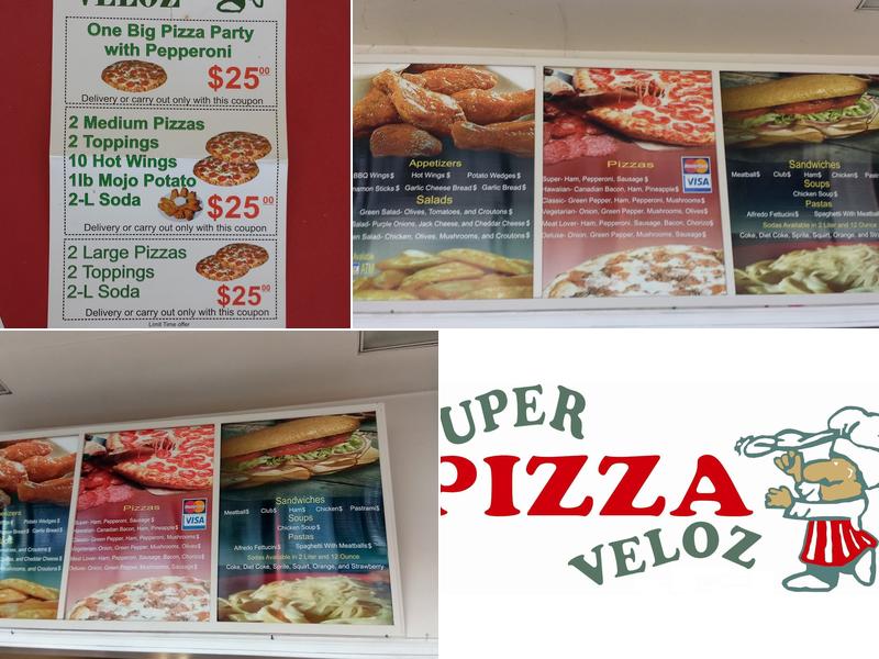 Super Pizza Veloz Menu