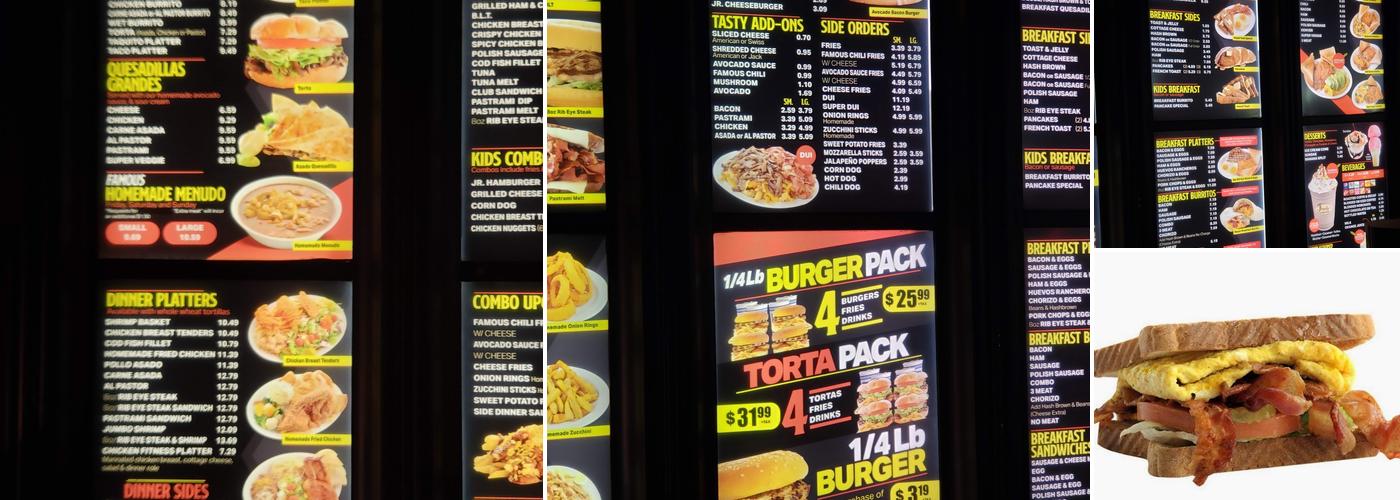 Michael's Super Burgers Menu