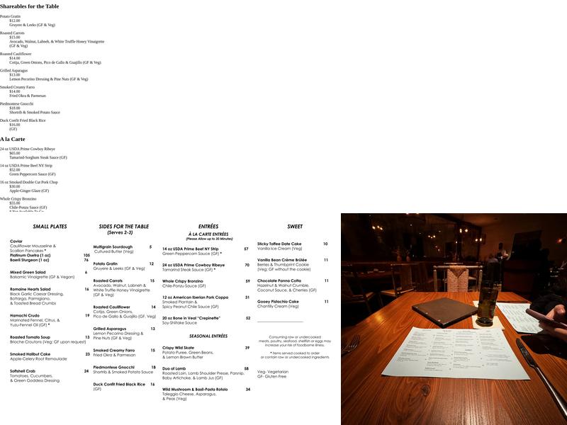 Acre Restaurant Menu