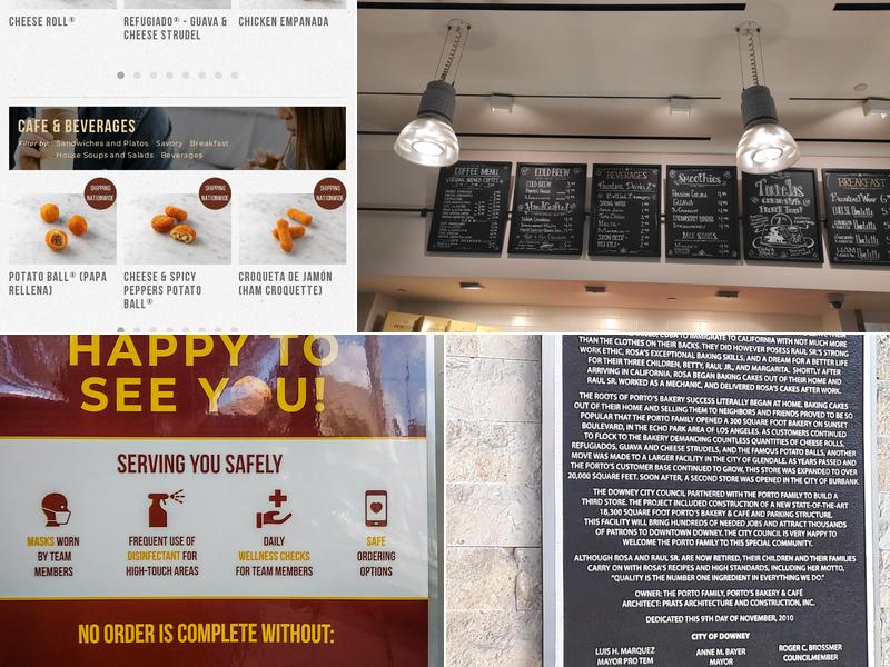 Porto's Bakery and Cafe Menu