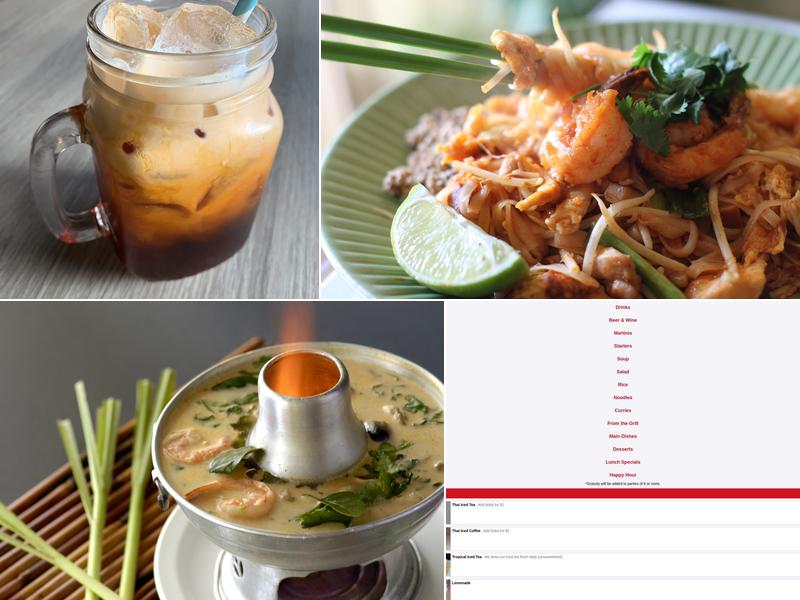 Narai Thai Cuisine Menu