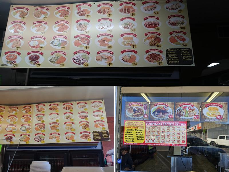 Taqueria Zavala 2 Menu