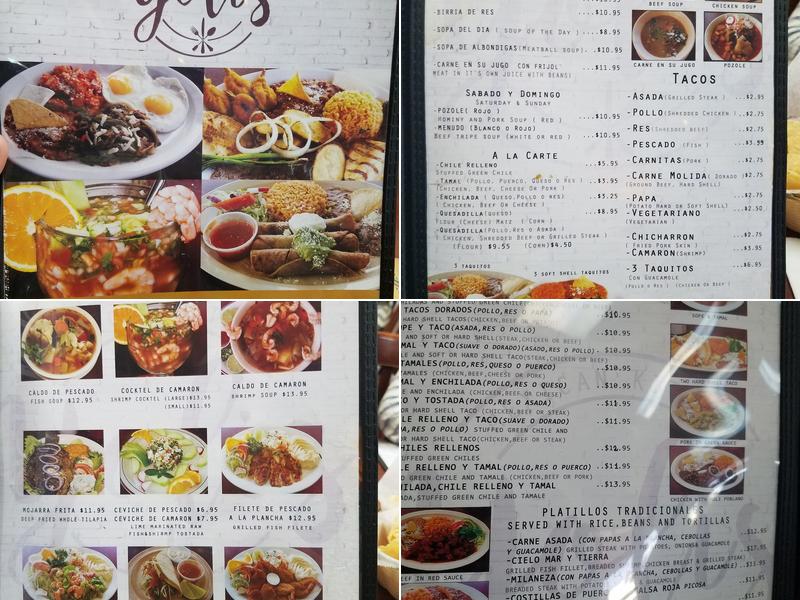 Yolys Mexican Kitchen Menu