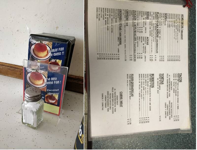 El Azteca Taqueria Menu