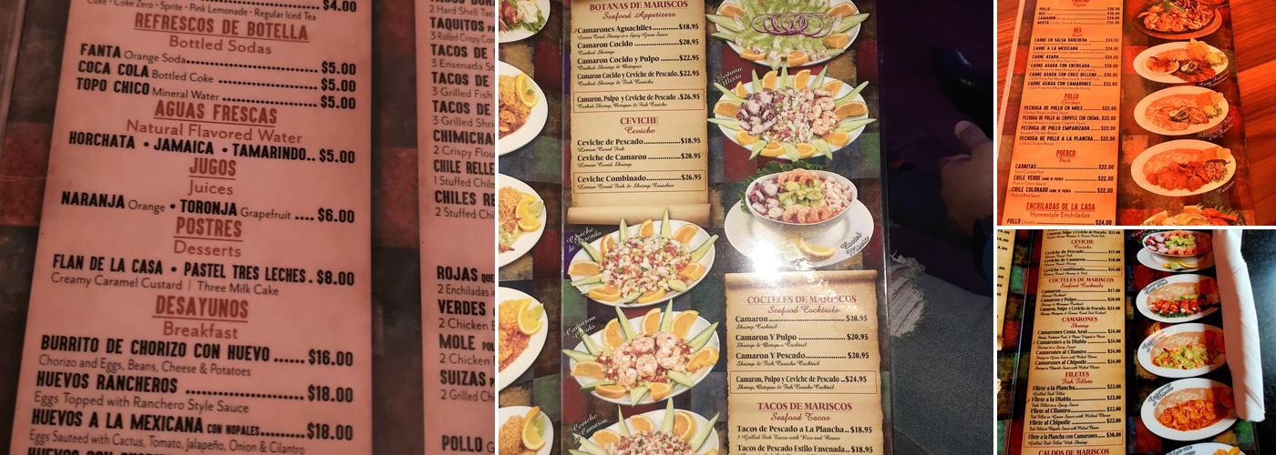 Los Compadres Mexican Restaurant Menu
