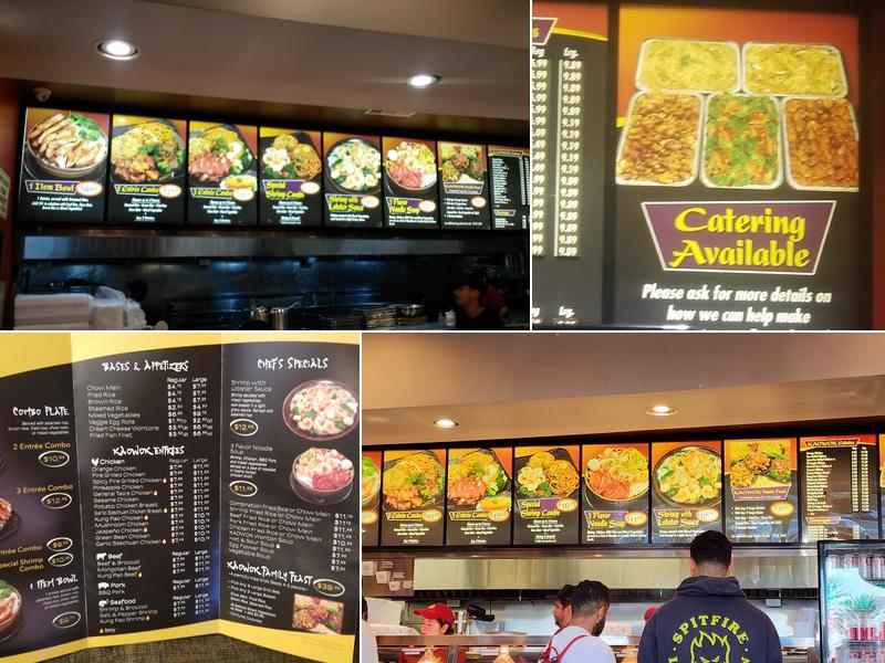 Kaowok Chinese Kitchen Menu