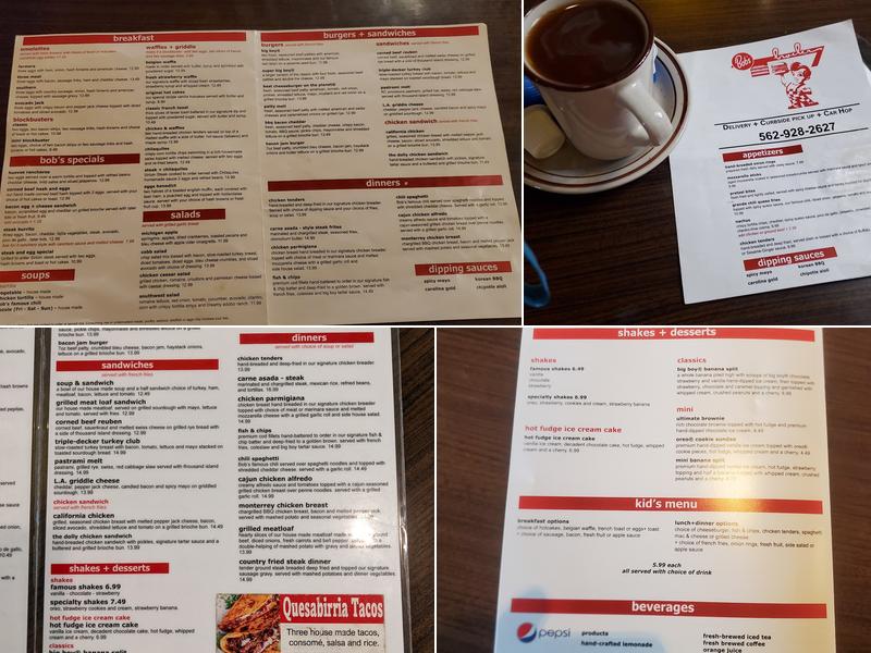 Bob's Big Boy Menu