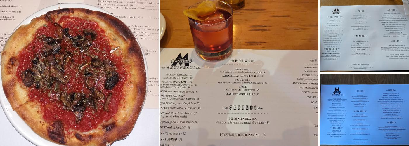Pizzeria Mozza Menu