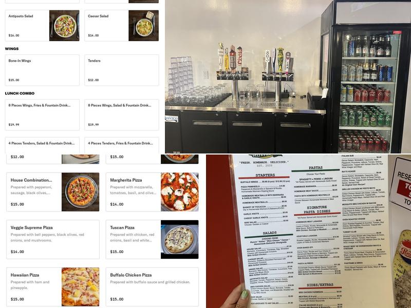 Ciao Pizzeria Bar Menu