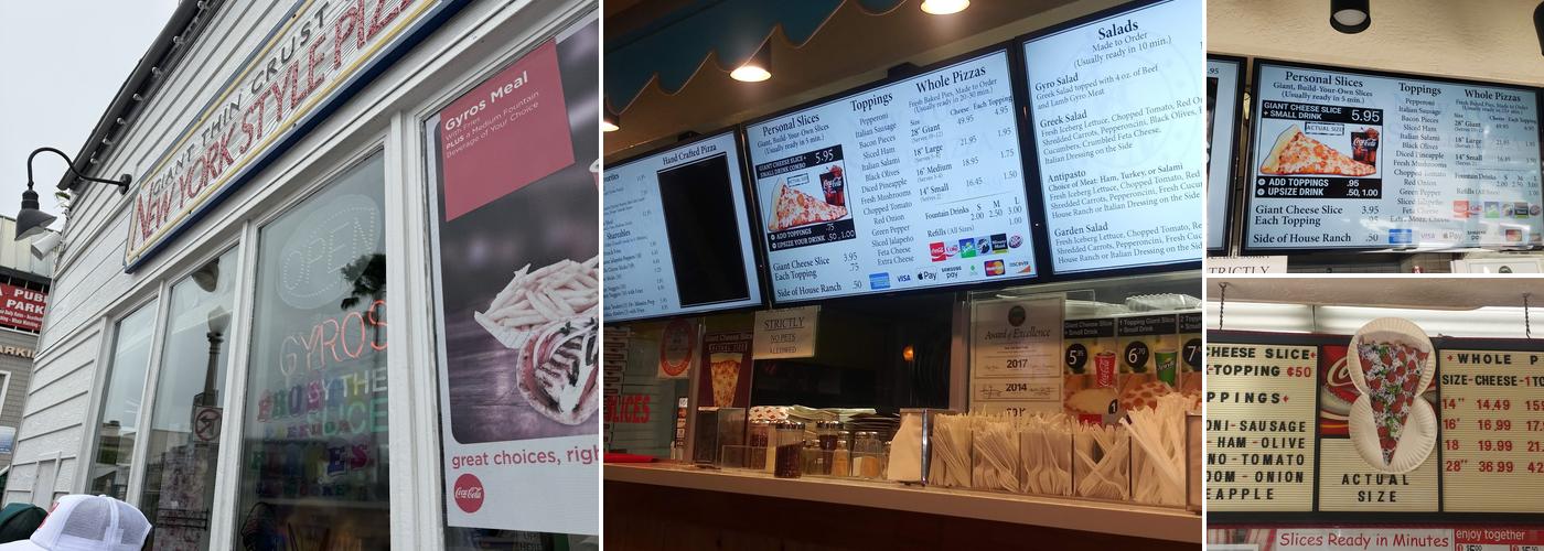 New York Style Pizza Menu