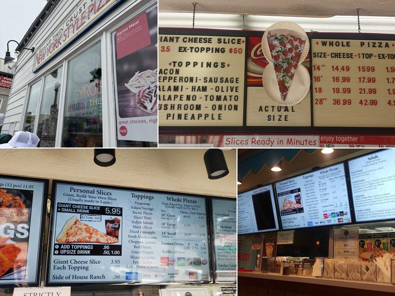 New York Style Pizza Menu