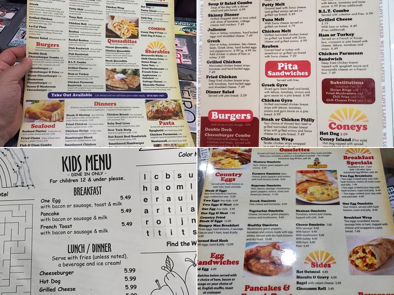 Sam's Coney Island Menu