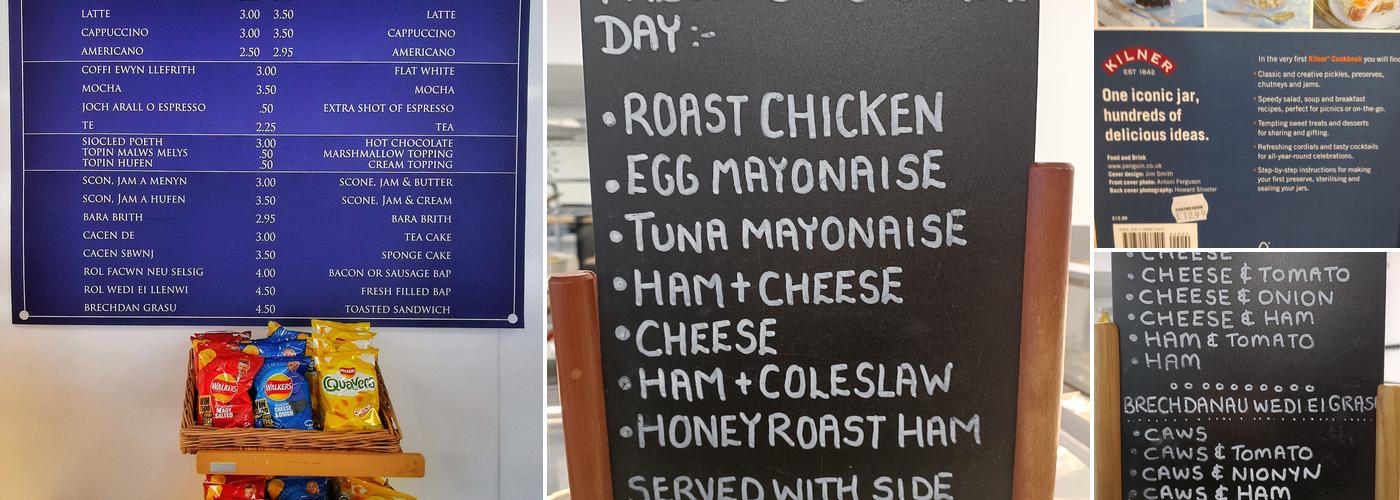 Portmeirion Cafe Menu