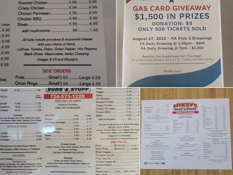 Mikey's Subs & Stuff Menu