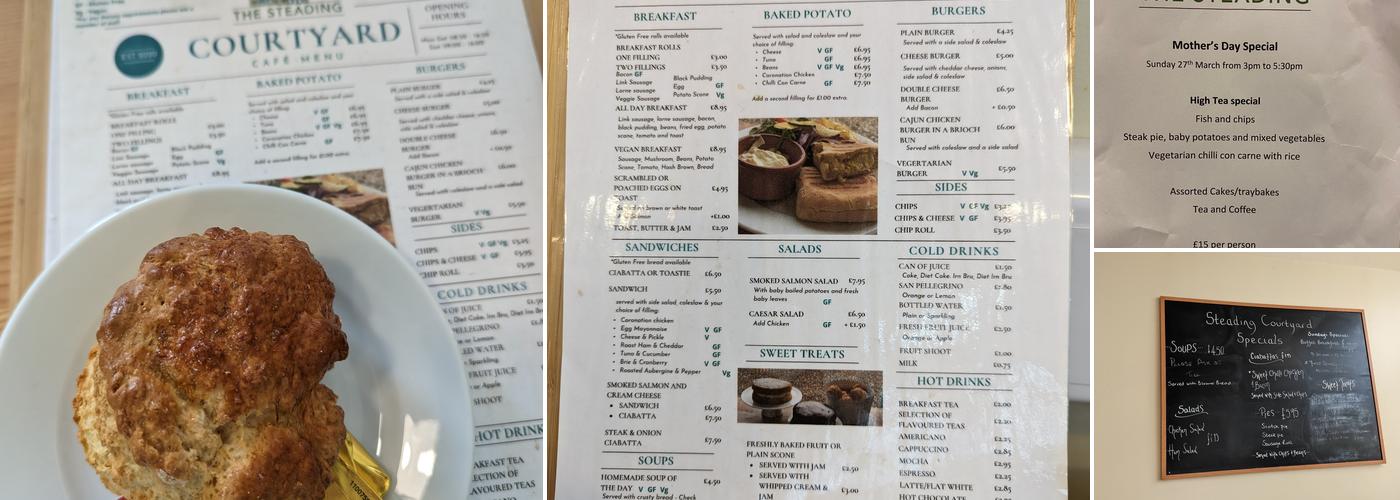 The Steading Courtyard Menu
