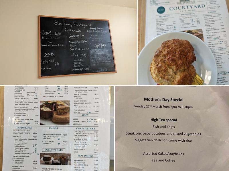 The Steading Courtyard Menu