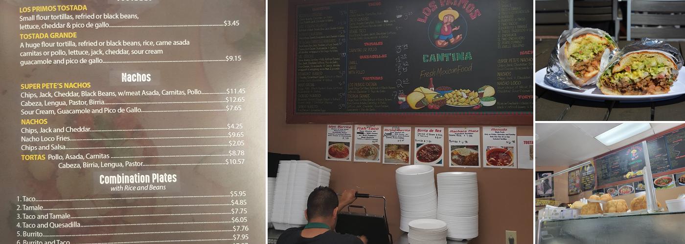 Los Primos Cantina Menu
