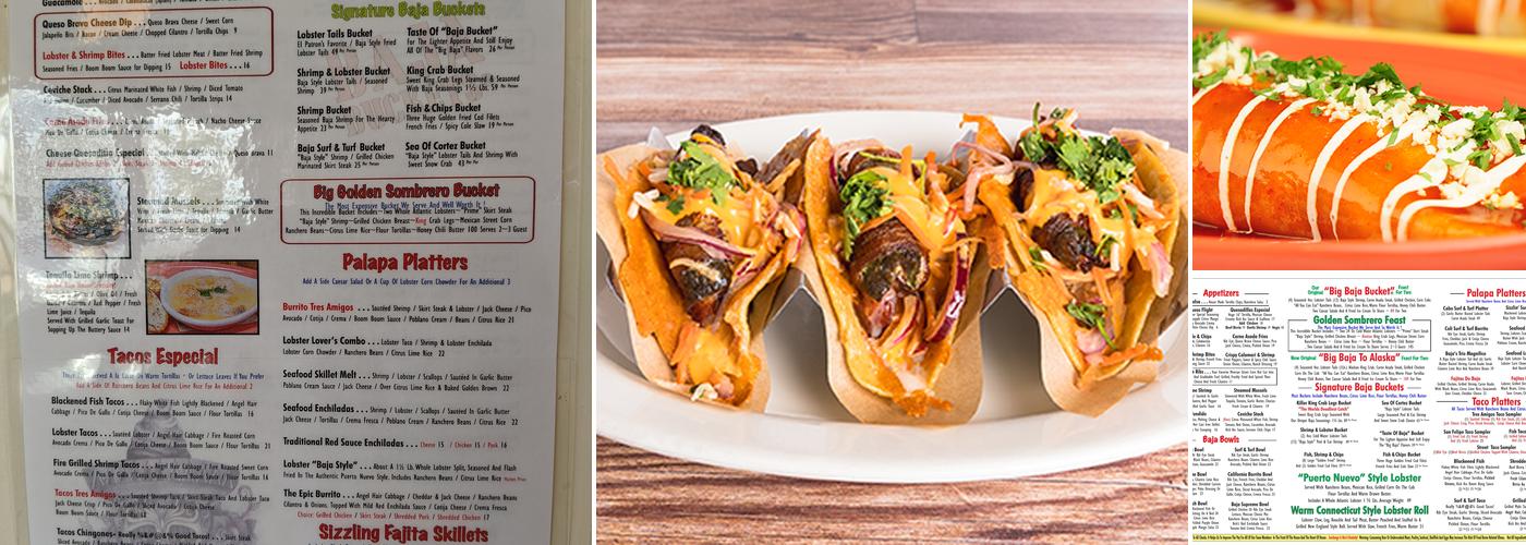 Rockin' Baja Lobster - Newport Beach Menu