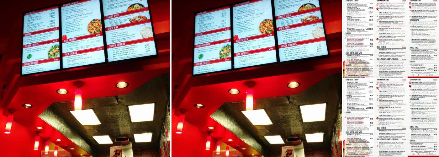 Pick Up Stix Fresh Asian Flavors Menu