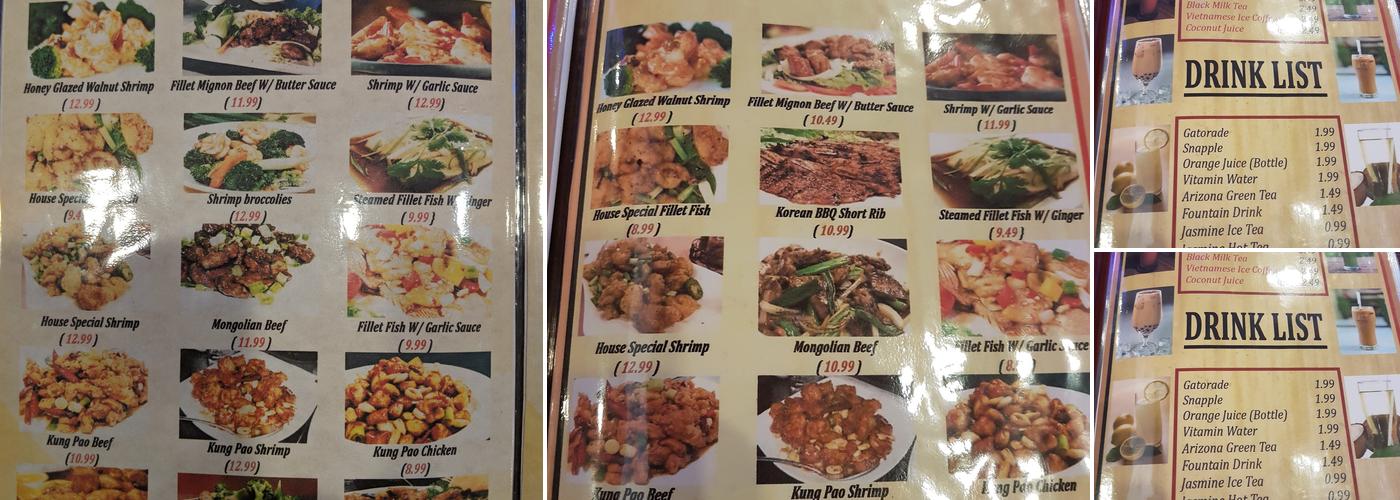 WOK-IN Menu