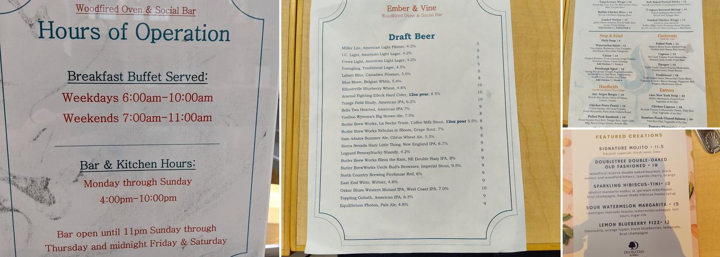 Ember & Vine Menu
