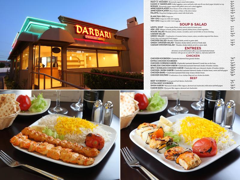 Darbari Persian Grill Menu