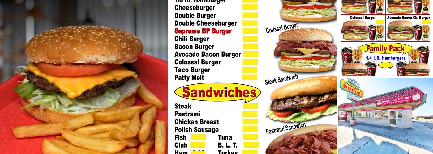 Burger Palace Menu