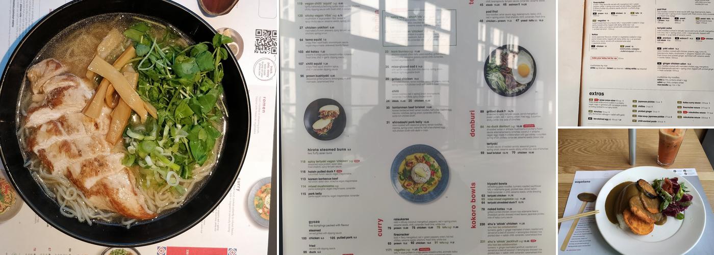 wagamama wembley Menu